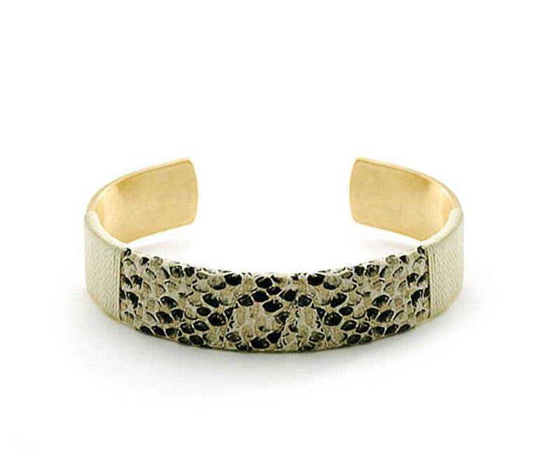 Pulsera con estampado de piel de animal de moda