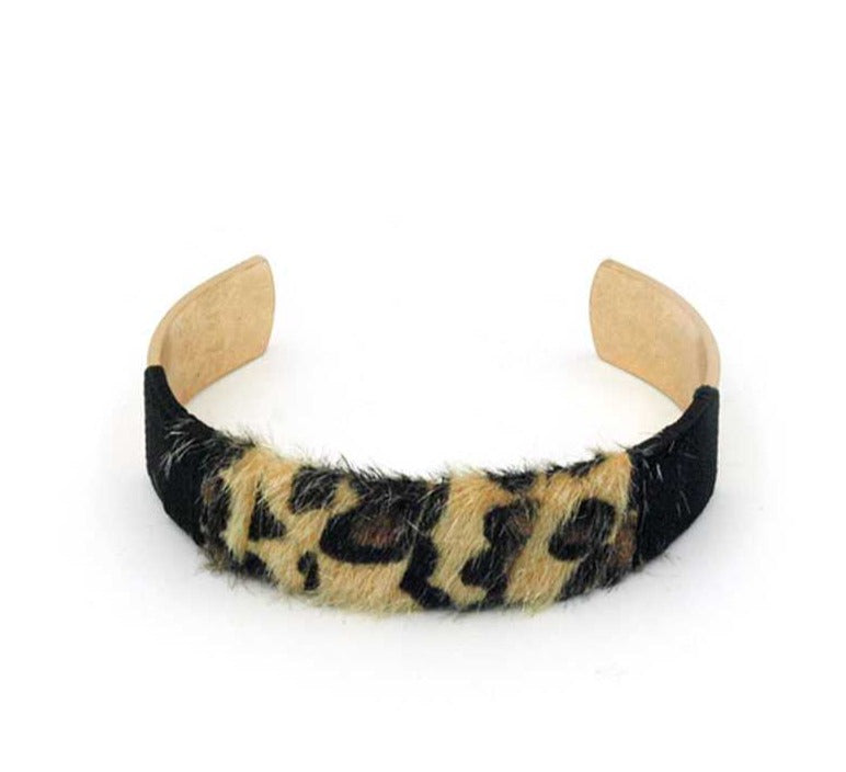 Pulsera con estampado de piel de animal de moda