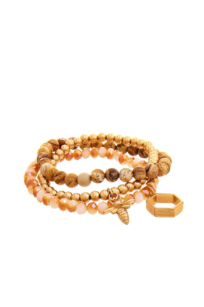 Pulsera de moda con cuentas múltiples