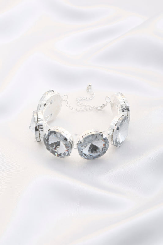 Pulsera de cristal redonda