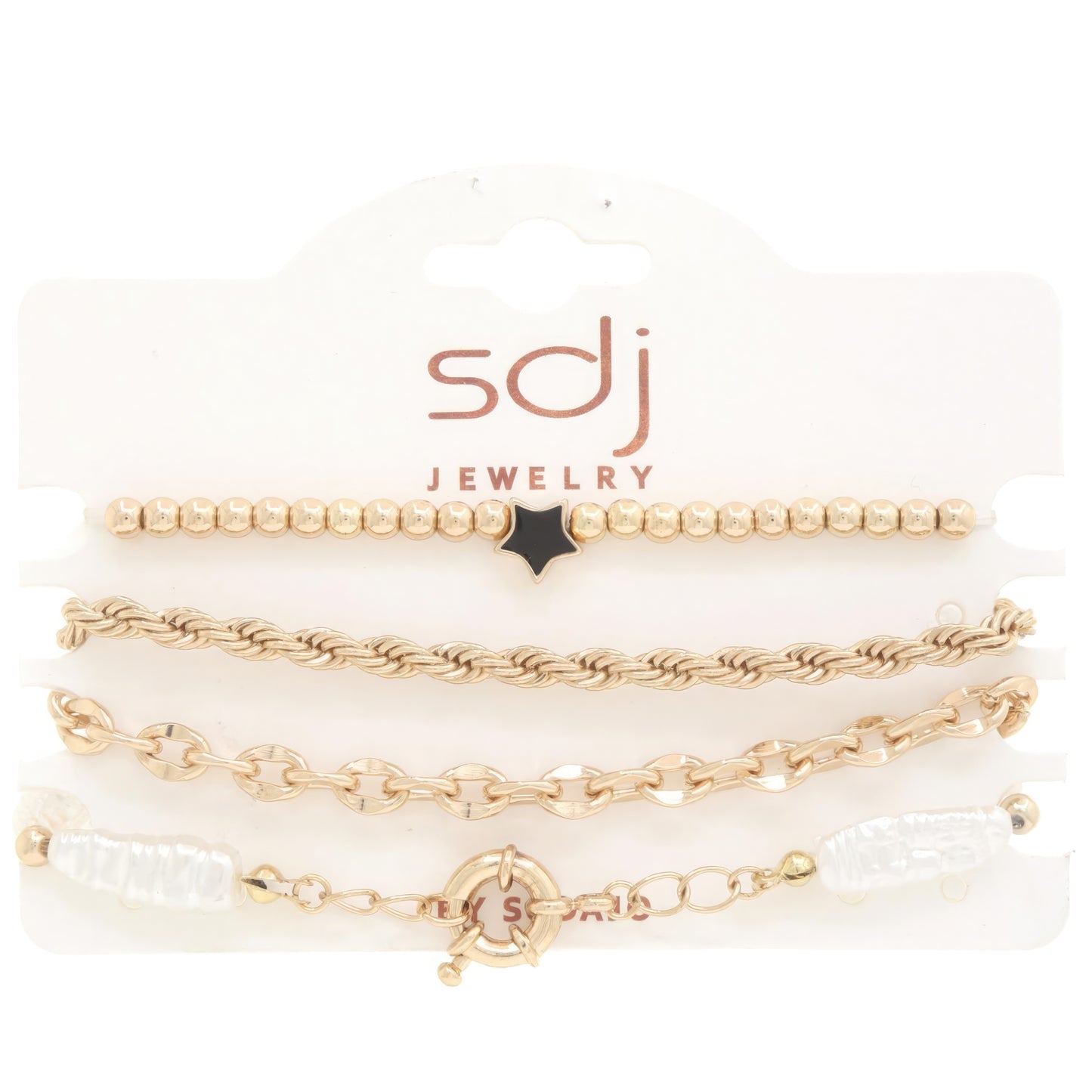 Conjunto de pulsera con cuentas de estrella de Sodajo