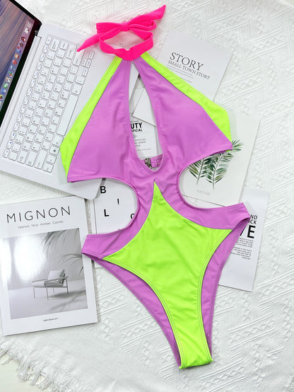 New Contrast Color Bikini Sexy Swimsuit