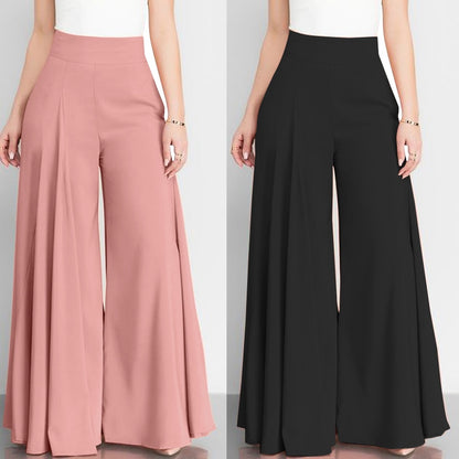 Elegant High Waist Wide Leg Palazzo Pants