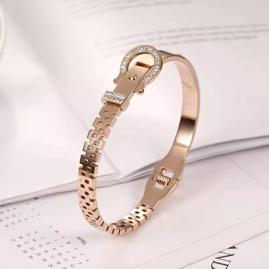 Cuffs Bracelets For Women Stainless Steel Fashion Jewelry Accessories