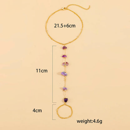 Bohemia Sparkling Crystal Chain Anklet New Trendy Foot Leg Tiny Chain Ankle Bracelet for Women Girl Barefoot Sandal Jewelry