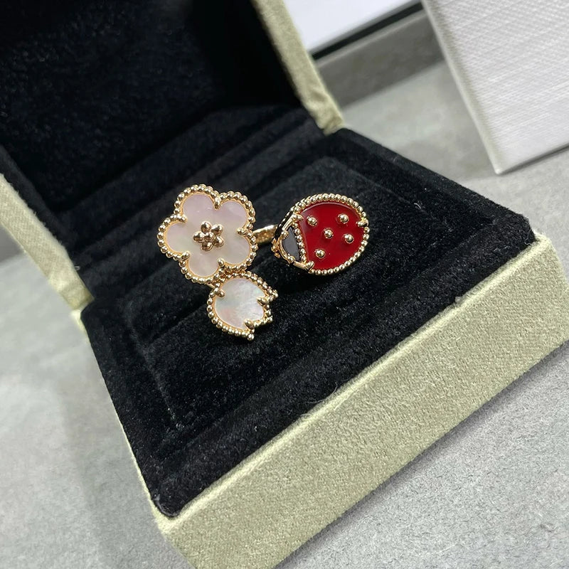 New Rose Gold Ladybug Luxury Jewelry