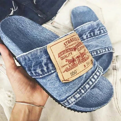 Sandalias Levi Strauss Denim Slides Zapatos sin cordones de verano 