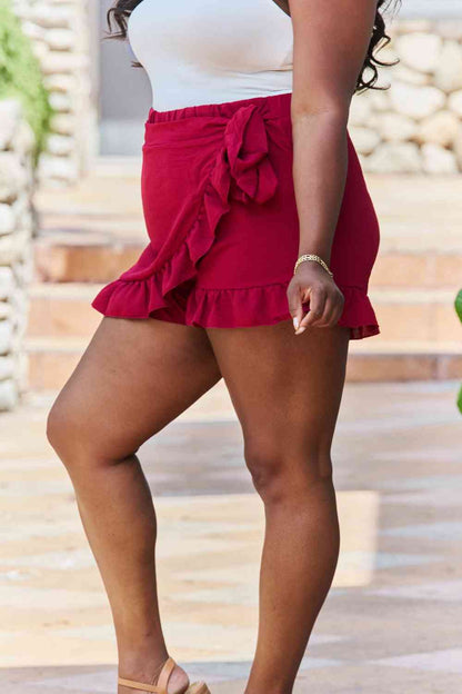 Remember Me Plus Size Ruffled Hem Skort