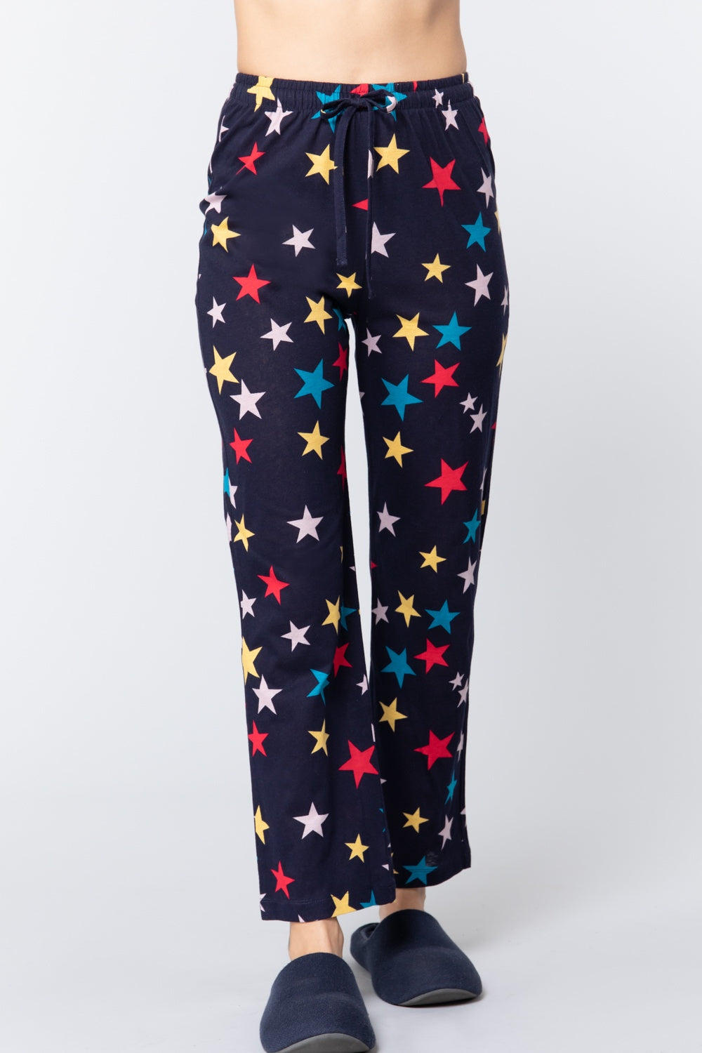 Pijama De Algodón Con Estampado De Estrellas