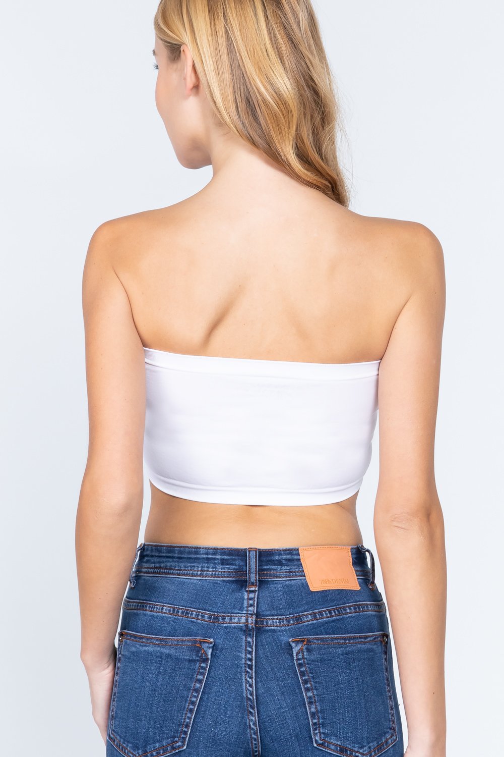 Seamless Bandeau Top w/ Inside Bra-Cup