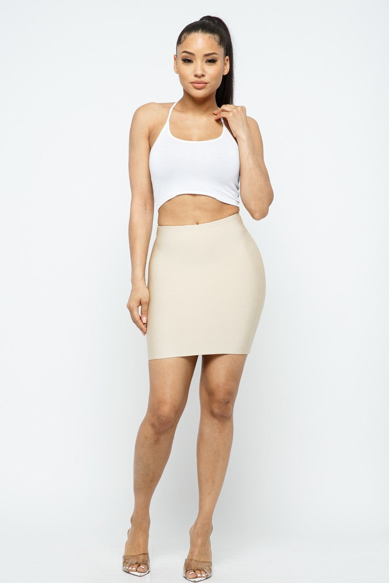 Bandage Bodycon Mini Skirt