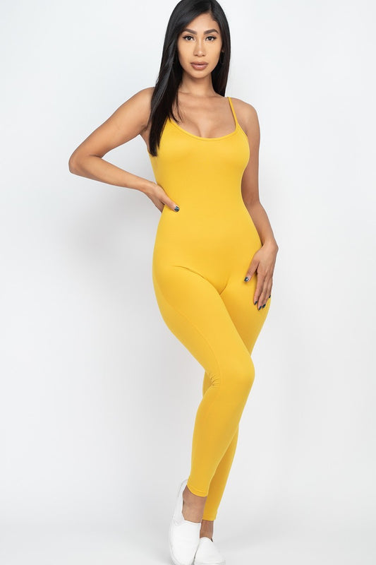 Bodycon Cami Solid Jumpsuit