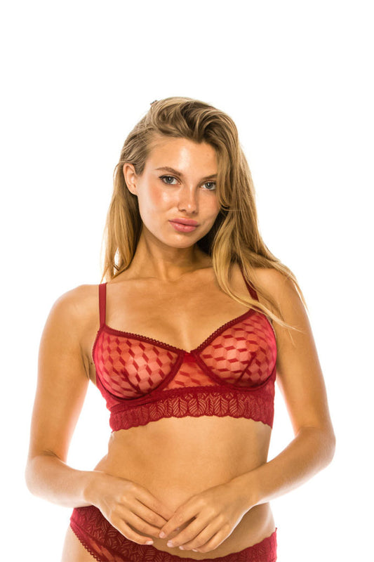 Mesh Underwire Bra