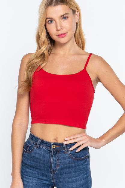 Round Neck W/removable Bra Cup Tank Top | 16 Color Options!