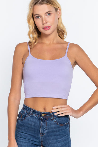 Round Neck W/removable Bra Cup Tank Top | 16 Color Options!