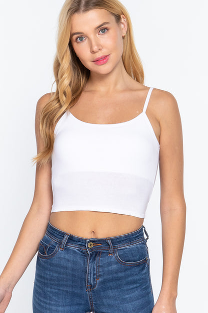 Round Neck W/removable Bra Cup Tank Top | 16 Color Options!