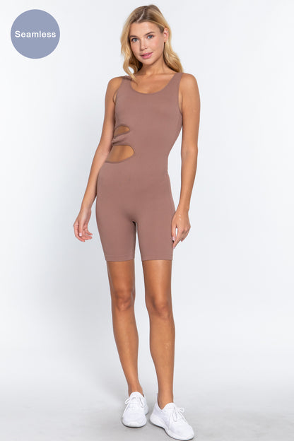 Suave Cut-out Seamless Romper | 5 Color Options!