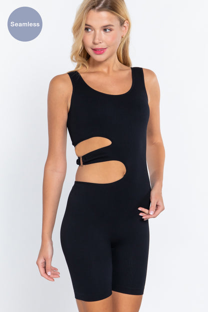 Suave Cut-out Seamless Romper | 5 Color Options!