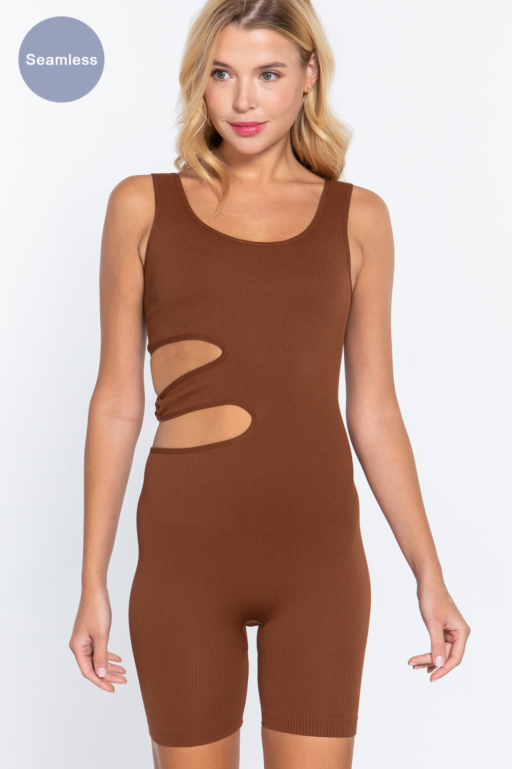 Suave Cut-out Seamless Romper | 5 Color Options!