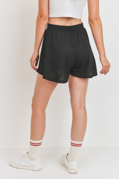 Flounce Shorts Skort Micro Waffle