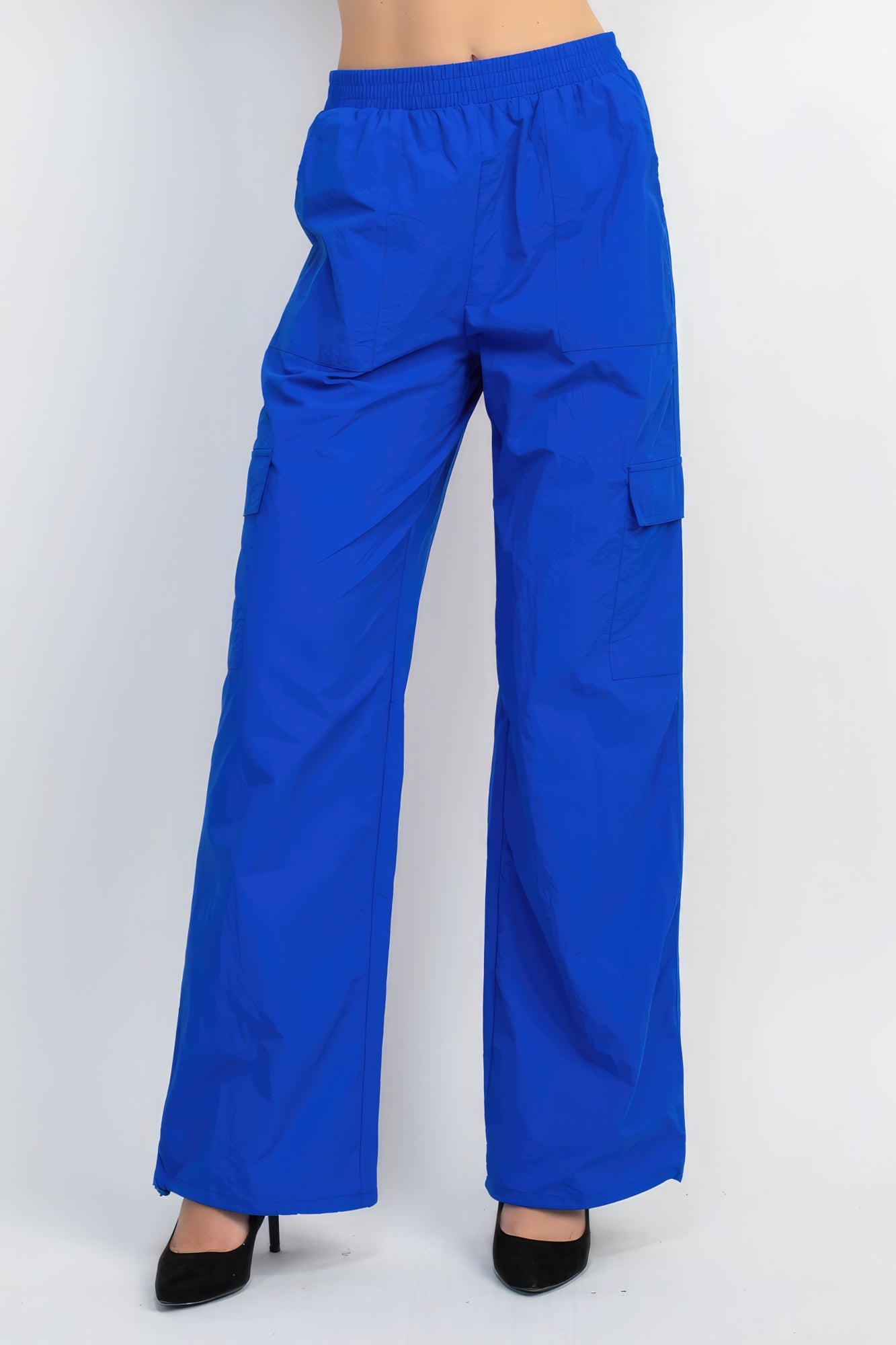 Cargo High-Rise Parachute Pants