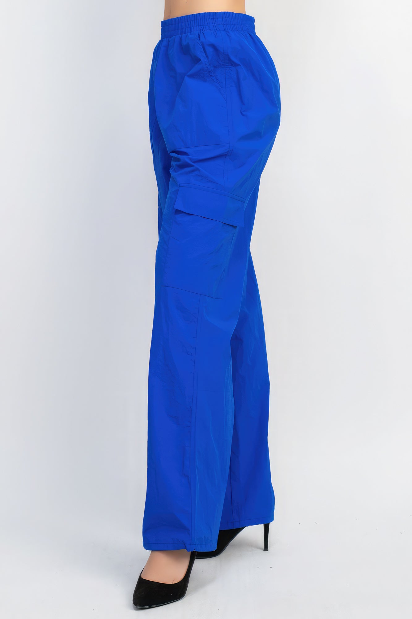 Cargo High-Rise Parachute Pants