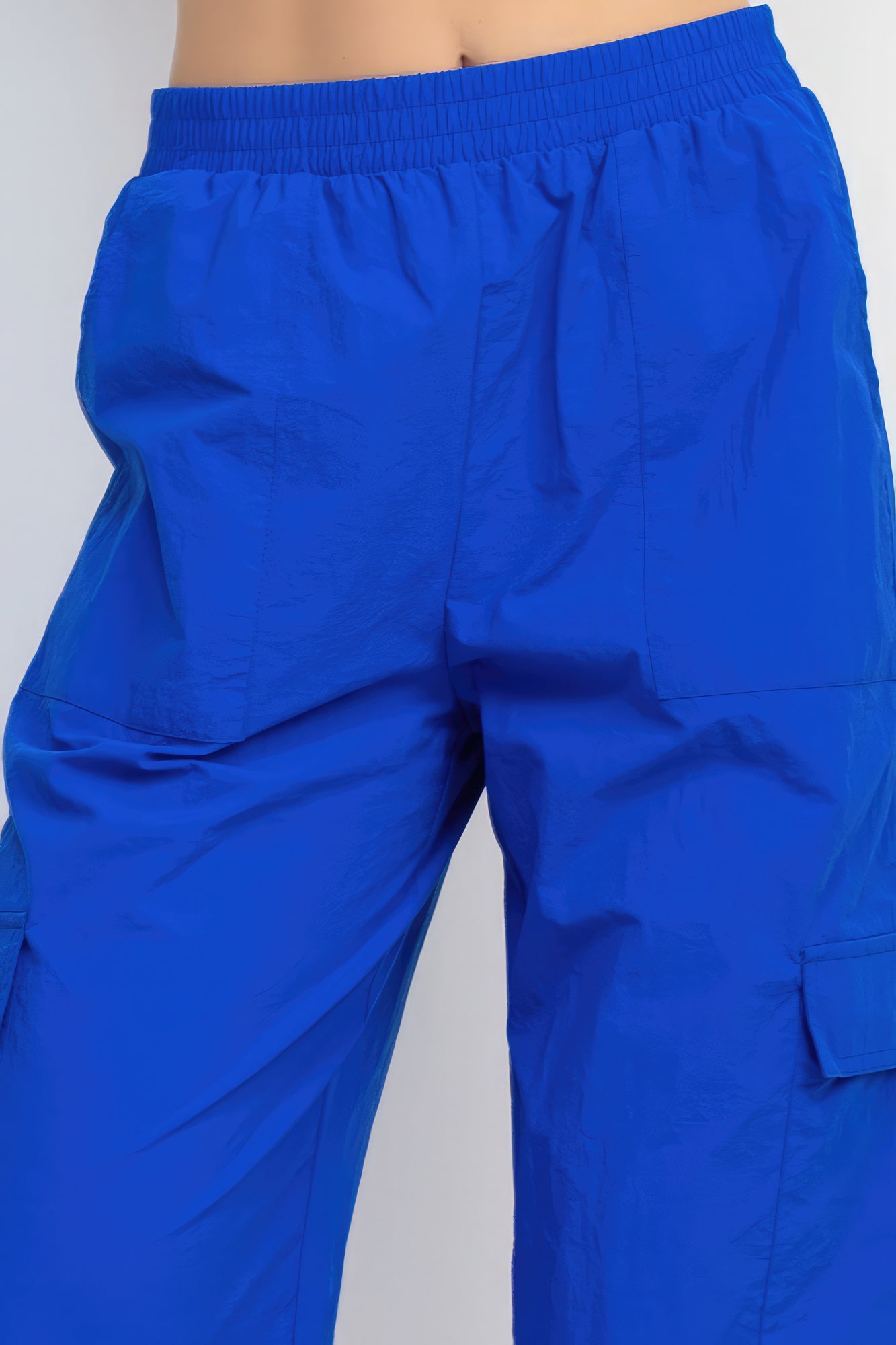 Cargo High-Rise Parachute Pants