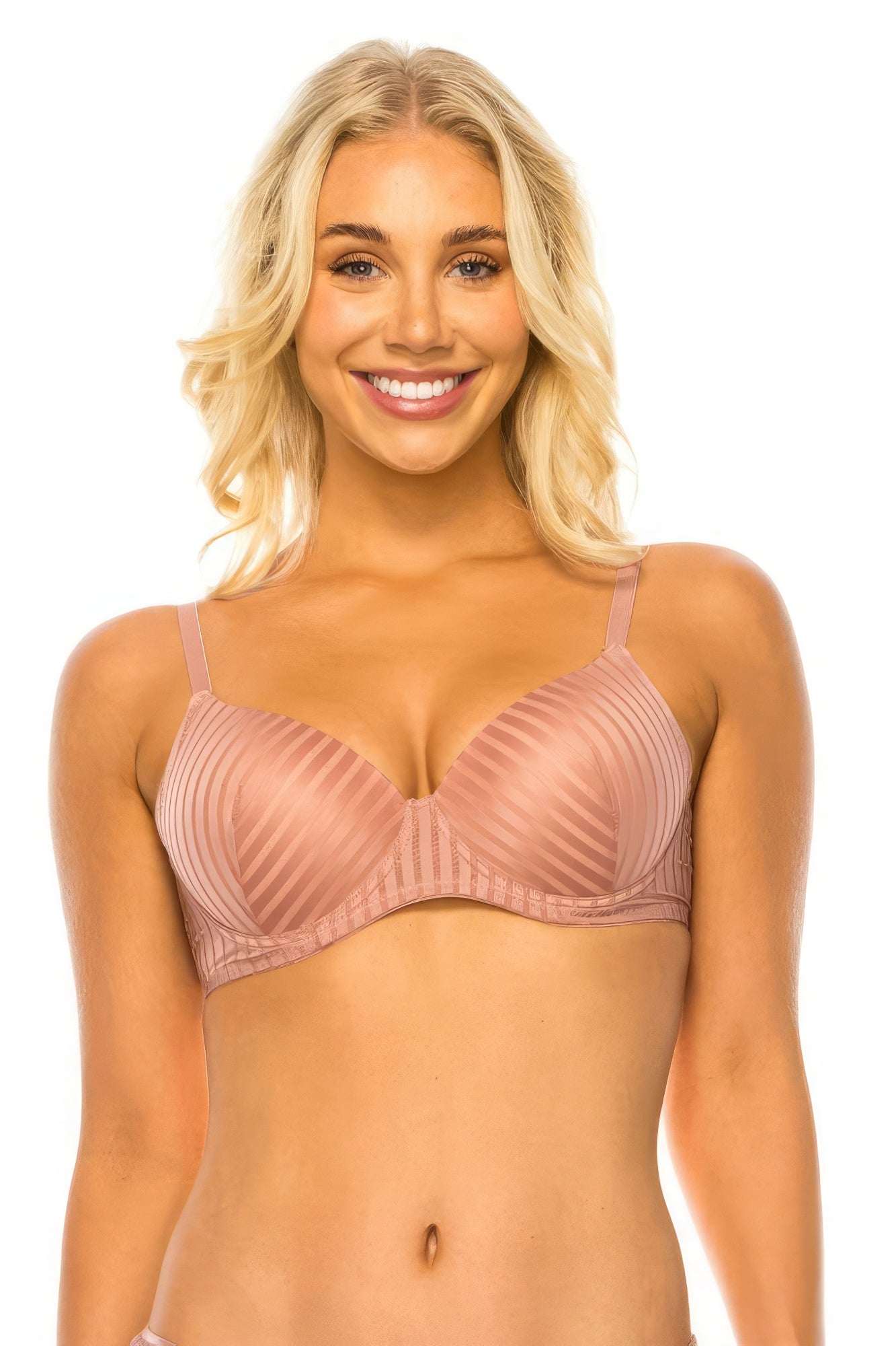 Stripe Lace Bra